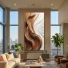 Organic Modern Wood Wall Art Abstract Wood Sculpture Japandi Wall Decor Minimalist Wooden Relief Art Contemporary Wall Hanging