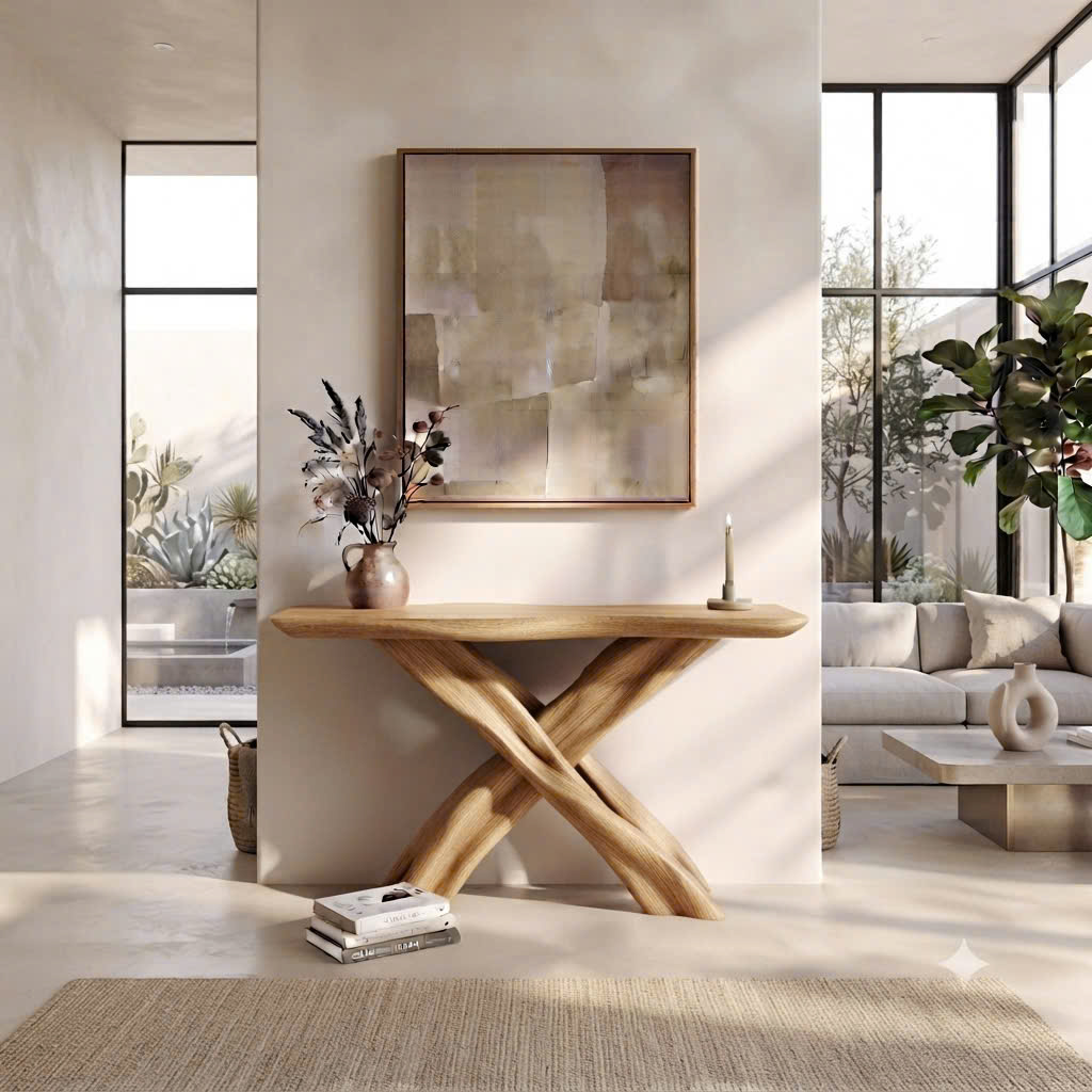 Rustic Live Edge Console Table Entryway Design Rustic Live Edge Console Table Entryway Design Handcrafted Accent Table Furniture