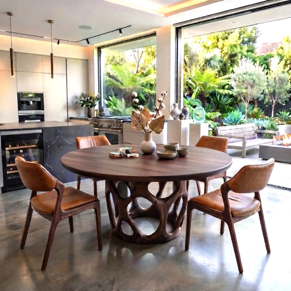 Luxali Wooden Luxurious and uniquely crafted wooden dining table ( chairs not included) designed to create a warm and inviting atmosphere.