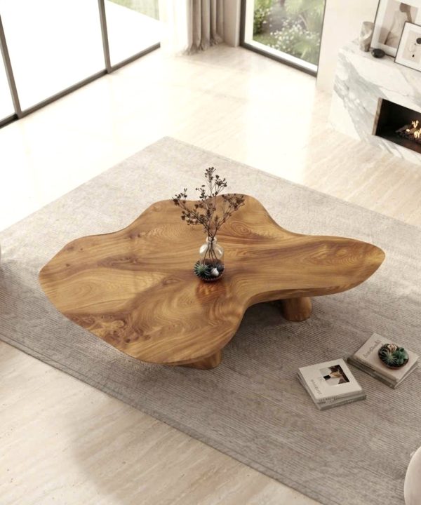 Alternative view of Unique Design Solid Wooden Coffee Table For Living Room Handcraft Wooden Coffee Table Made In Vietnam