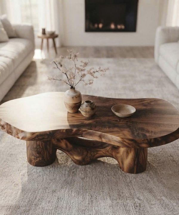 Alternative view of Unique Design Solid Wooden Coffee Table For Living Room Handcraft Wooden Coffee Table Made In Vietnam