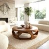 Wholesale Luxali Modern Solid Wood Coffee Table Living Room Handmade Natural Eco-Friendly Durable Decor Unique Design