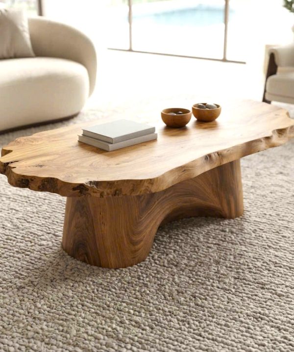 Alternative view of Unique Design Solid Wooden Coffee Table For Living Room Handcraft Wooden Coffee Table Made In Vietnam