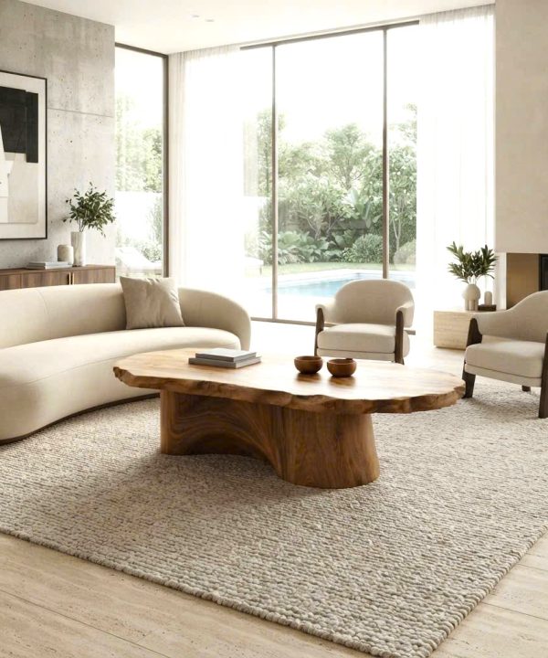 Unique Design Solid Wooden Coffee Table For Living Room Handcraft Wooden Coffee Table Made In Vietnam