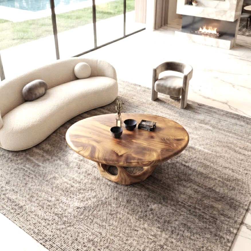 Unique Design Solid Wooden Coffee Table For Living Room Handcraft Wooden Coffee Table Made In Vietnam - Image 7