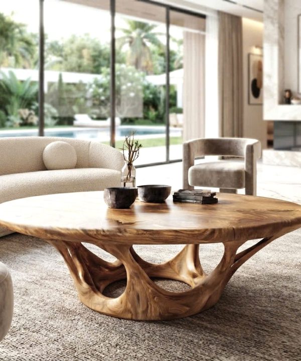 Alternative view of Unique Design Solid Wooden Coffee Table For Living Room Handcraft Wooden Coffee Table Made In Vietnam