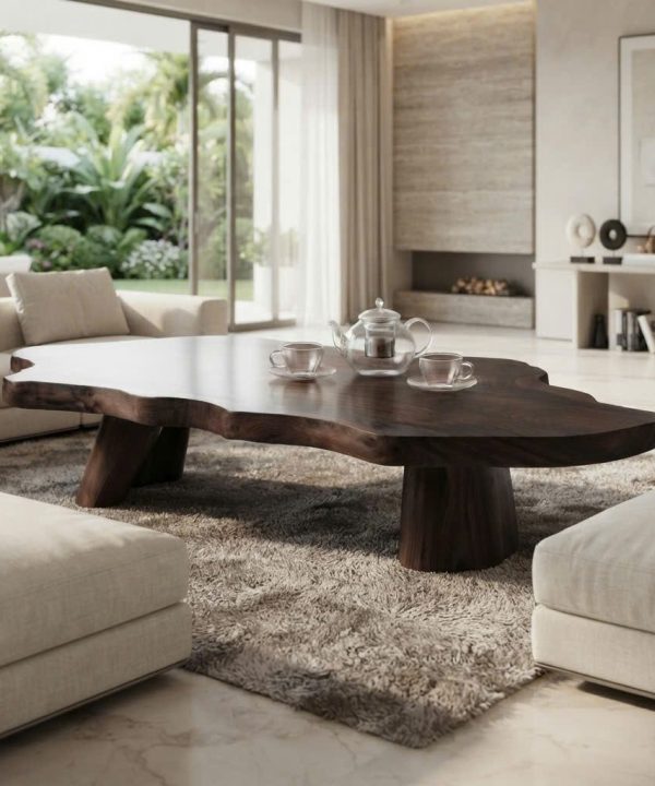 Luxali Wooden Unique Design Solid Wooden Coffee Table For Living Room Handcraft Wooden Coffee Table Made In Vietnam