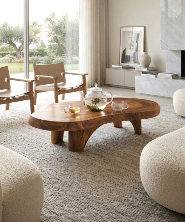Alternative view of Luxali Wooden Unique Design Solid Wooden Coffee Table For Living Room Handcraft Wooden Coffee Table Made In Vietnam