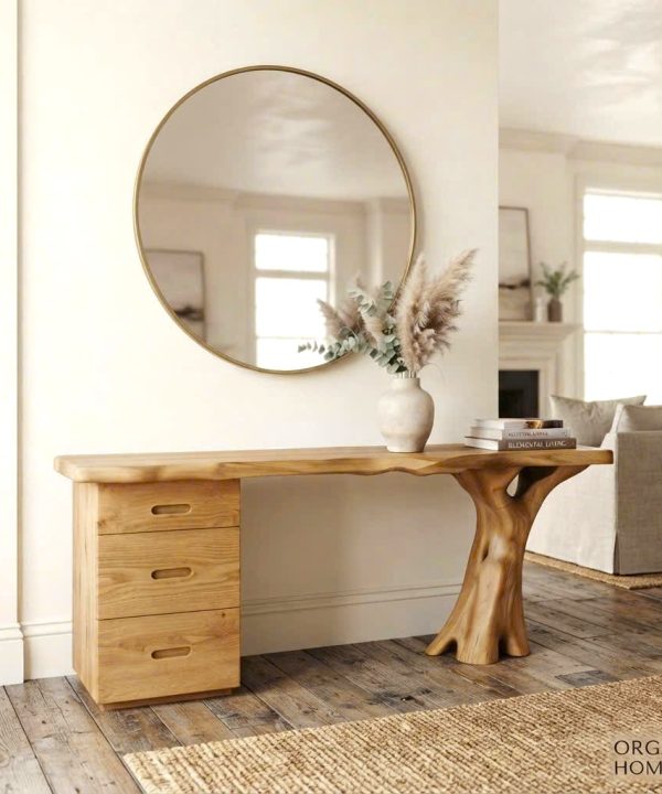 Alternative view of Luxali Wooden Eco-Friendly Apartment Decor Natural Solid Wooden Console Tables With Unique Design wooden furniture Hotel Furniture Designer
