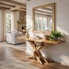 Rustic Live Edge Console Table Entryway Design Rustic Live Edge Console Table Entryway Design Handcrafted Accent Table Furniture