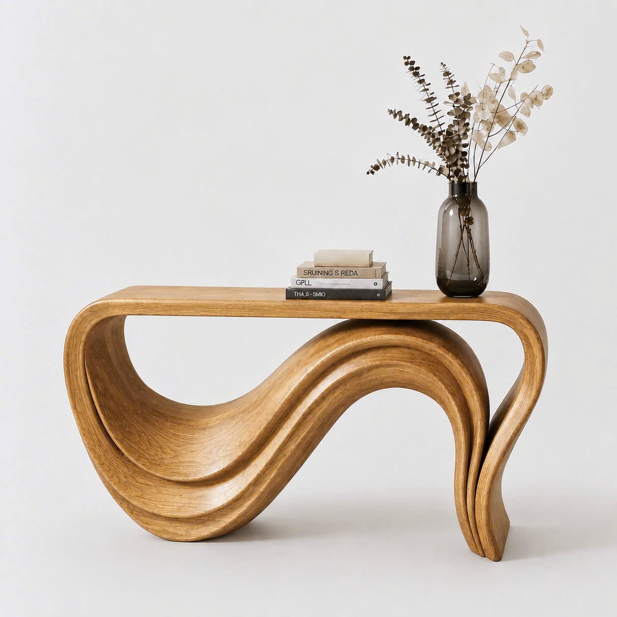Luxali Handmade Wooden Console Table — a modern farmhouse masterpiece, meticulously handcrafted from solid natural Monkey Pod wood, showcasing refined artistry and designed to elevate any living room. - Image 9