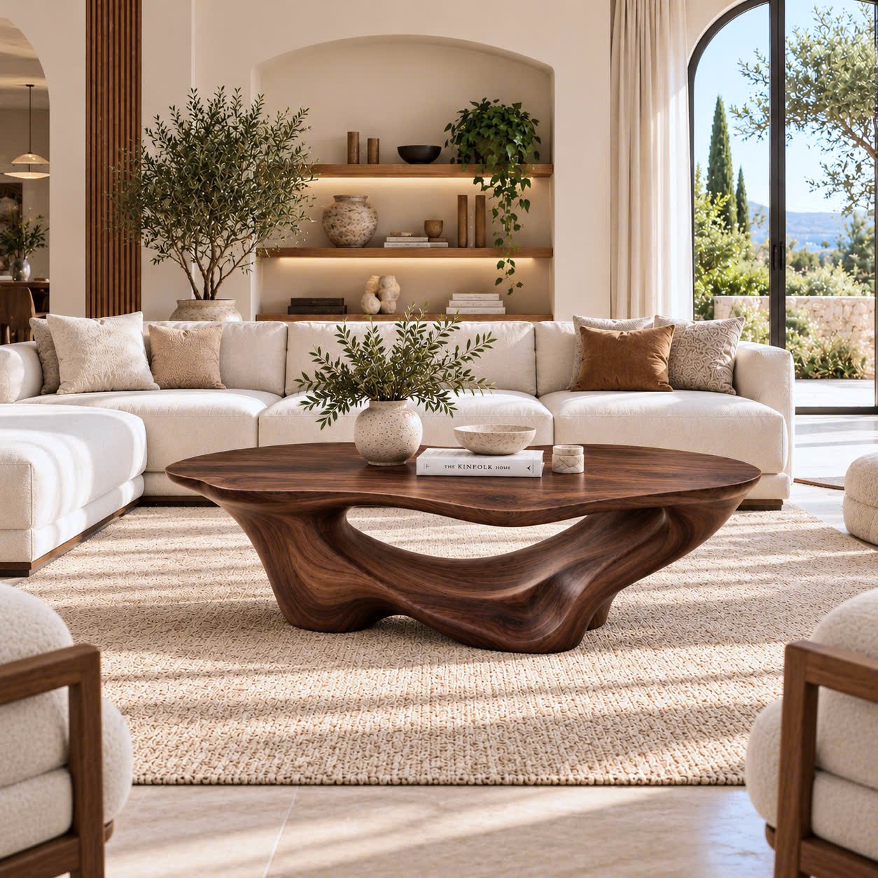 ACF 18 Luxali Modern Solid Wood Coffee Table Living Room Handmade Natural Eco-Friendly Durable Decor Unique Design - Image 4