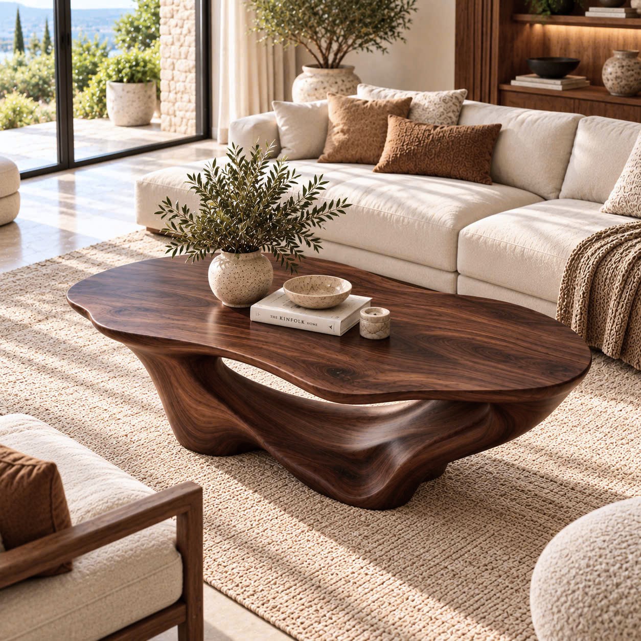ACF 18 Luxali Modern Solid Wood Coffee Table Living Room Handmade Natural Eco-Friendly Durable Decor Unique Design - Image 6