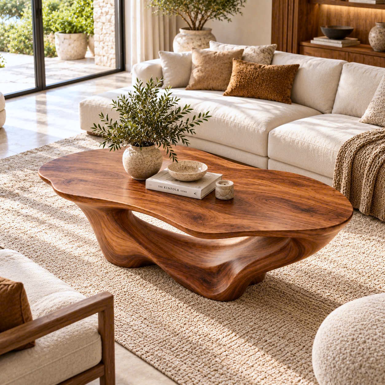 ACF 18 Luxali Modern Solid Wood Coffee Table Living Room Handmade Natural Eco-Friendly Durable Decor Unique Design - Image 8