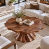 BFC 27 Wholesale Luxali Modern Solid Wood Coffee Table Living Room Handmade Natural Eco-Friendly Durable Decor Unique Design