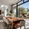 Organic Live Edge Dining Table For Dining Room Decor