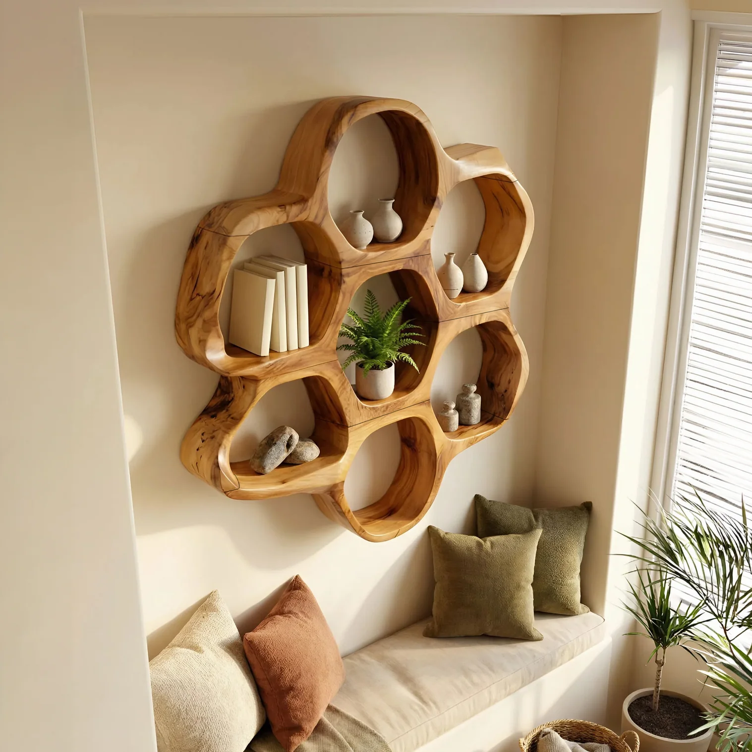 Mid Century Wall Shelf For Hallway Entryway Use - Image 8