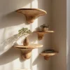 Modern Solid Wood Mushroom Shelf For Contemporary Bedroom Decor