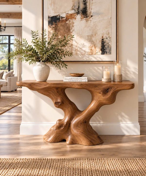 CSL144 Rustic Live Edge Console Table Entryway Design Rustic Live Edge Console Table Entryway Design Handcrafted Accent Table Furniture