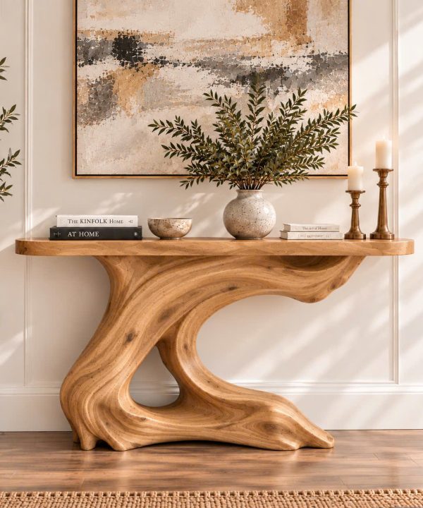 CSL146 Rustic Live Edge Console Table Entryway Design Rustic Live Edge Console Table Entryway Design Handcrafted Accent Table Furniture