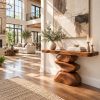 CSL149 Rustic Live Edge Console Table Entryway Design Rustic Live Edge Console Table Entryway Design Handcrafted Accent Table Furniture