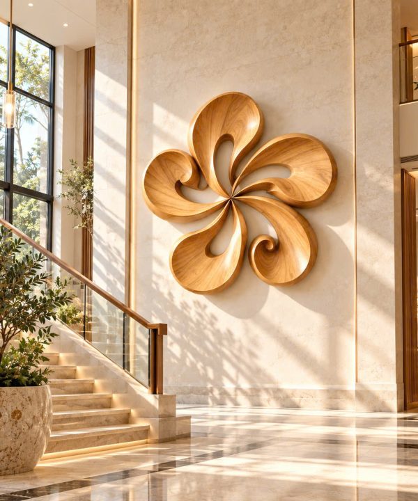 Alternative view of WA 11 Luxali wooden Unique Wall-mounted Organic Wooden Sculpture Handcrafted Wooden Wall Art Sculpture For Living Room Furniture Wall Decoration