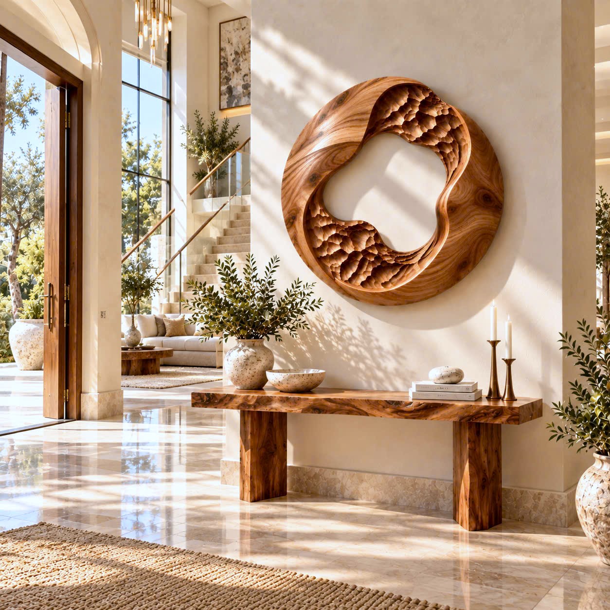 AWA 18 Unique Wall-mounted Organic Wooden Sculpture Handcrafted Wooden Wall Art Sculpture For Living Room Furniture Wall Decoration - Image 5