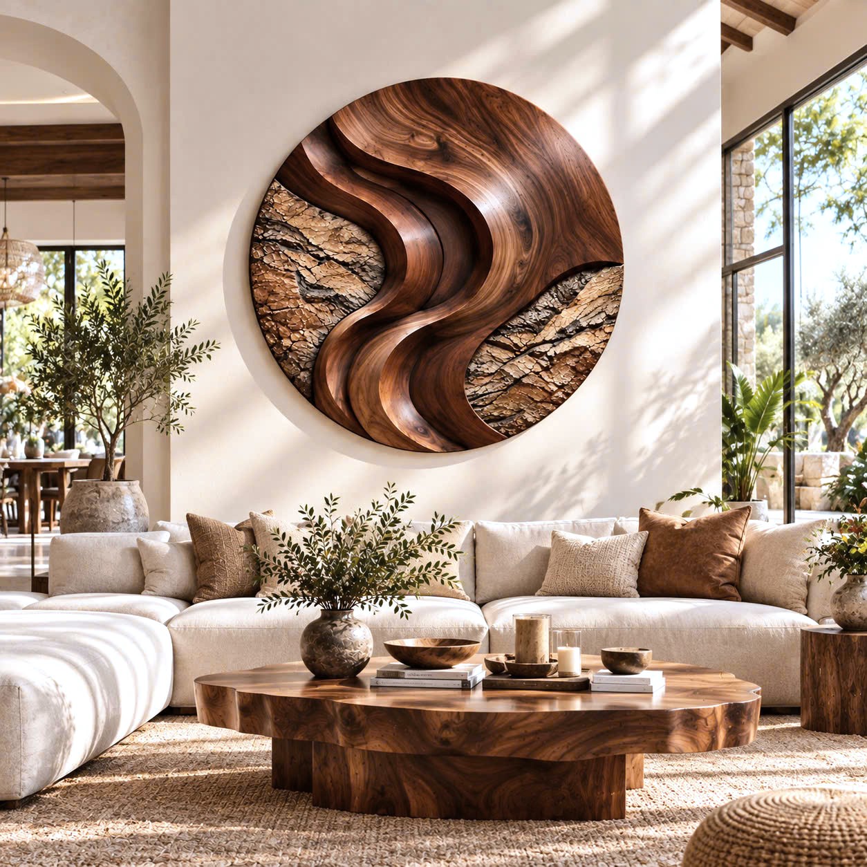 AWA 19 Unique Wall-mounted Organic Wooden Sculpture Handcrafted Wooden Wall Art Sculpture For Living Room Furniture Wall Decoration - Image 5
