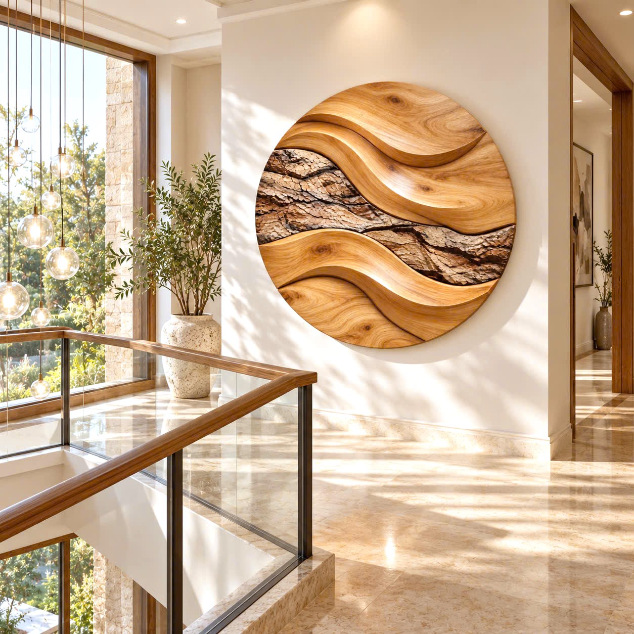 AWA 20 Unique Wall-mounted Organic Wooden Sculpture Handcrafted Wooden Wall Art Sculpture For Living Room Furniture Wall Decoration - Image 4