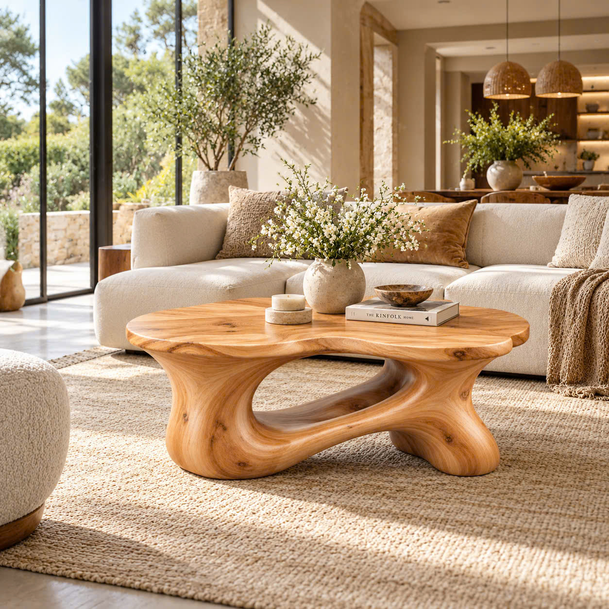 CF 05 Luxali Modern Solid Wood Coffee Table Living Room Handmade Natural Eco-Friendly Durable Easy Clean Antique Decor Home Furniture - Image 8