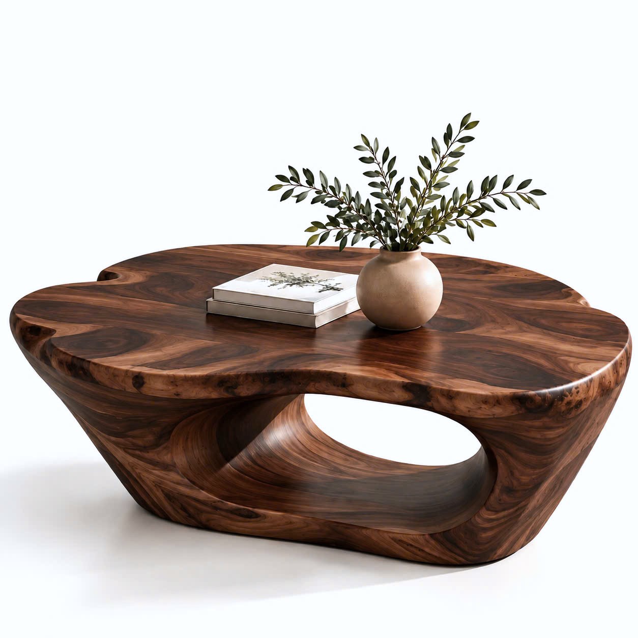 BFC 32 Luxali Modern Solid Wood Coffee Table Living Room Handmade Natural Eco-Friendly Durable Easy Clean Antique Decor Home Furniture - Image 7
