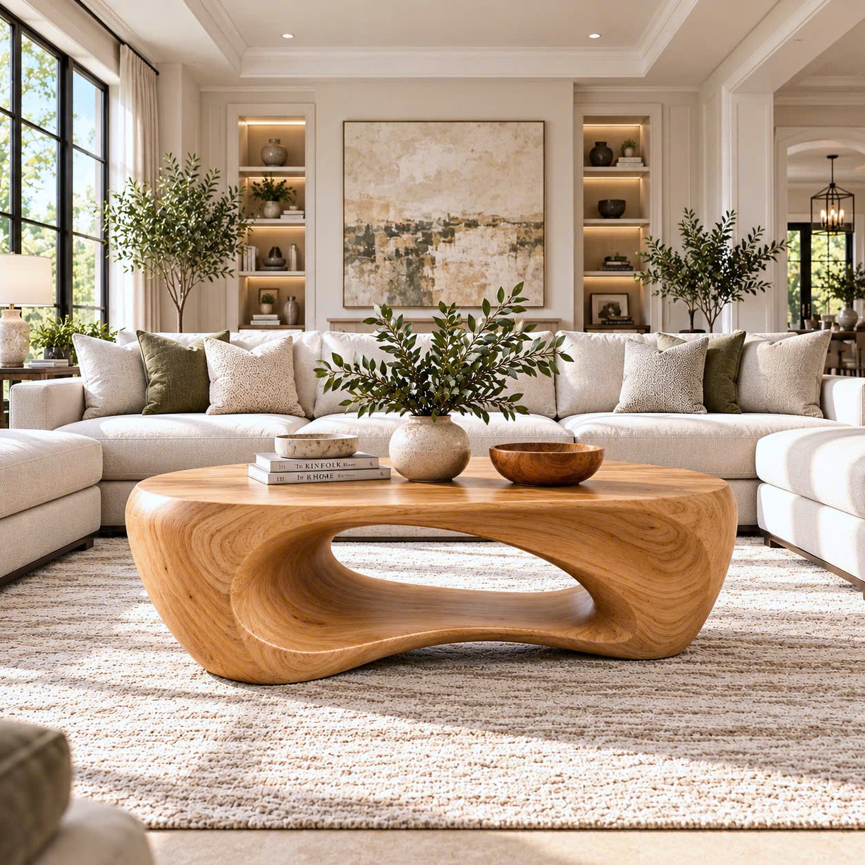 BFC 35 Luxali Modern Solid Wood Coffee Table Living Room Handmade Natural Eco-Friendly Durable Easy Clean Antique Decor Home Furniture - Image 8