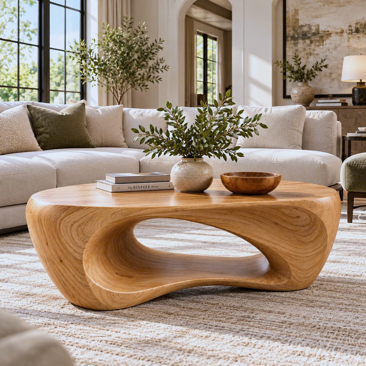 BFC 35 Luxali Modern Solid Wood Coffee Table Living Room Handmade Natural Eco-Friendly Durable Easy Clean Antique Decor Home Furniture - Image 10