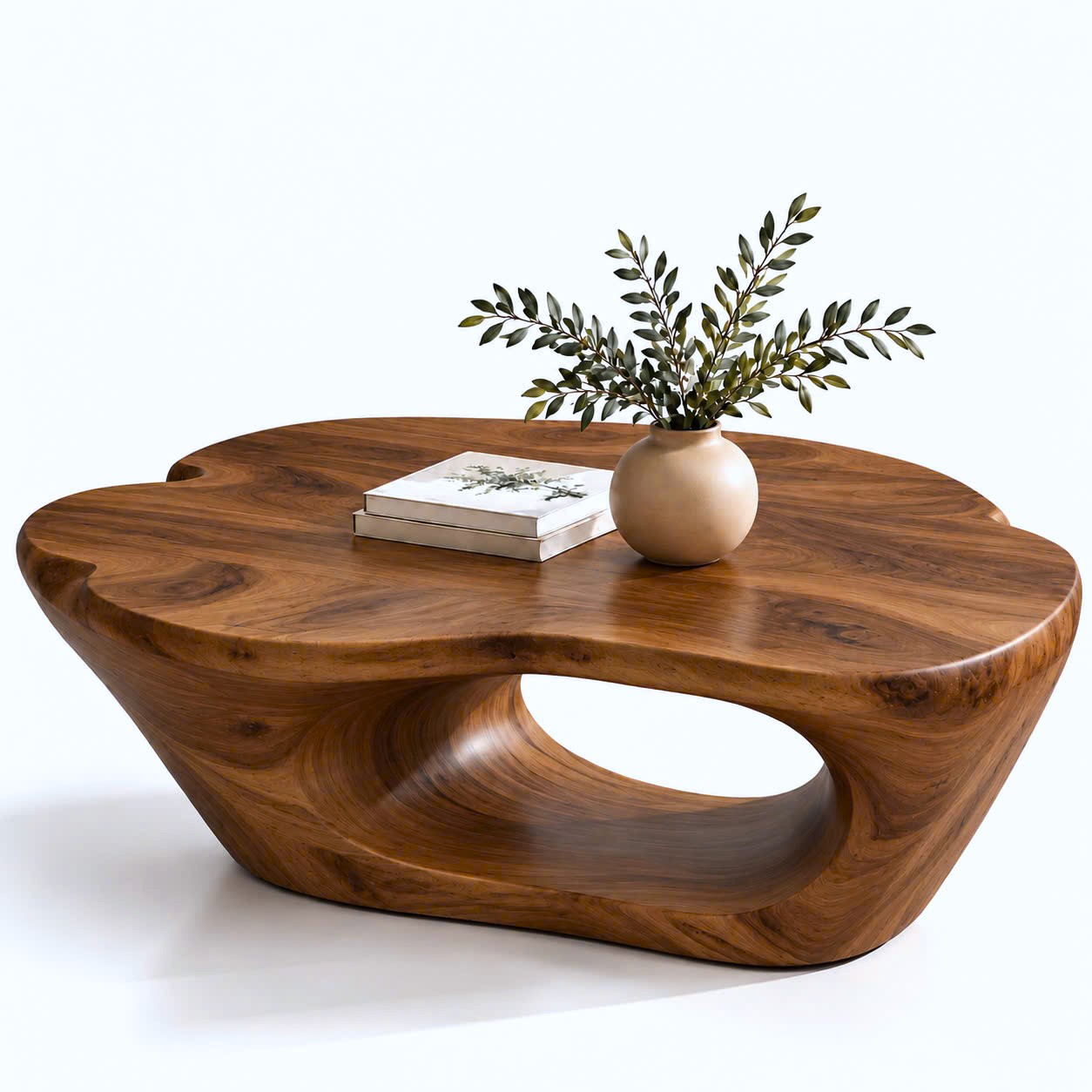 BFC 32 Luxali Modern Solid Wood Coffee Table Living Room Handmade Natural Eco-Friendly Durable Easy Clean Antique Decor Home Furniture - Image 9