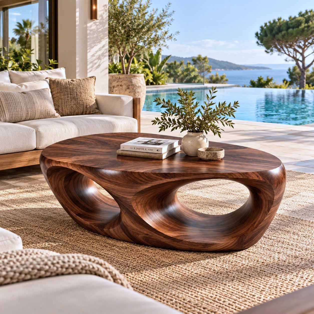 CF 44 Unique Design Solid Wooden Coffee Table For Living Room Handcraft Wooden Coffee Table Made In Vietnam - Image 3