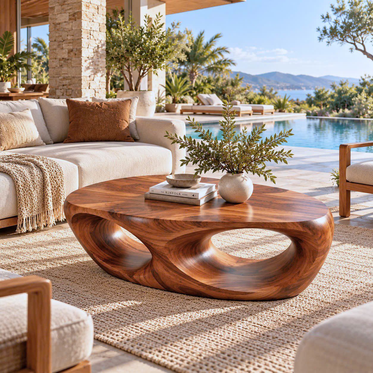CF 44 Unique Design Solid Wooden Coffee Table For Living Room Handcraft Wooden Coffee Table Made In Vietnam - Image 5