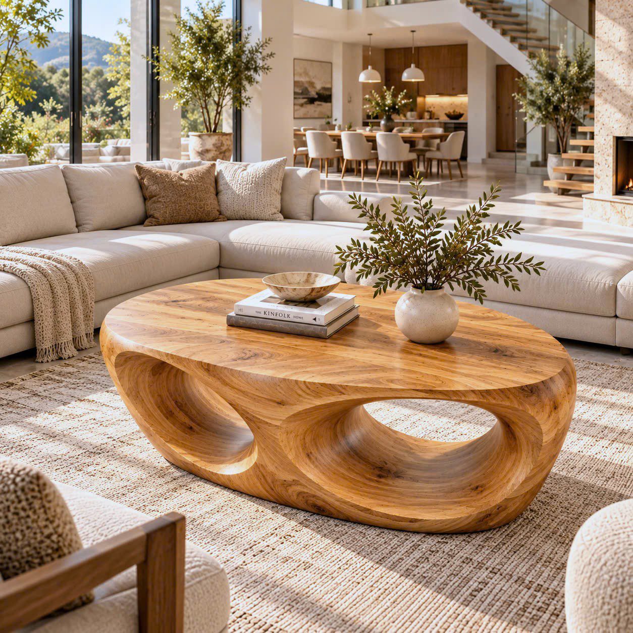 CF 44 Unique Design Solid Wooden Coffee Table For Living Room Handcraft Wooden Coffee Table Made In Vietnam - Image 6