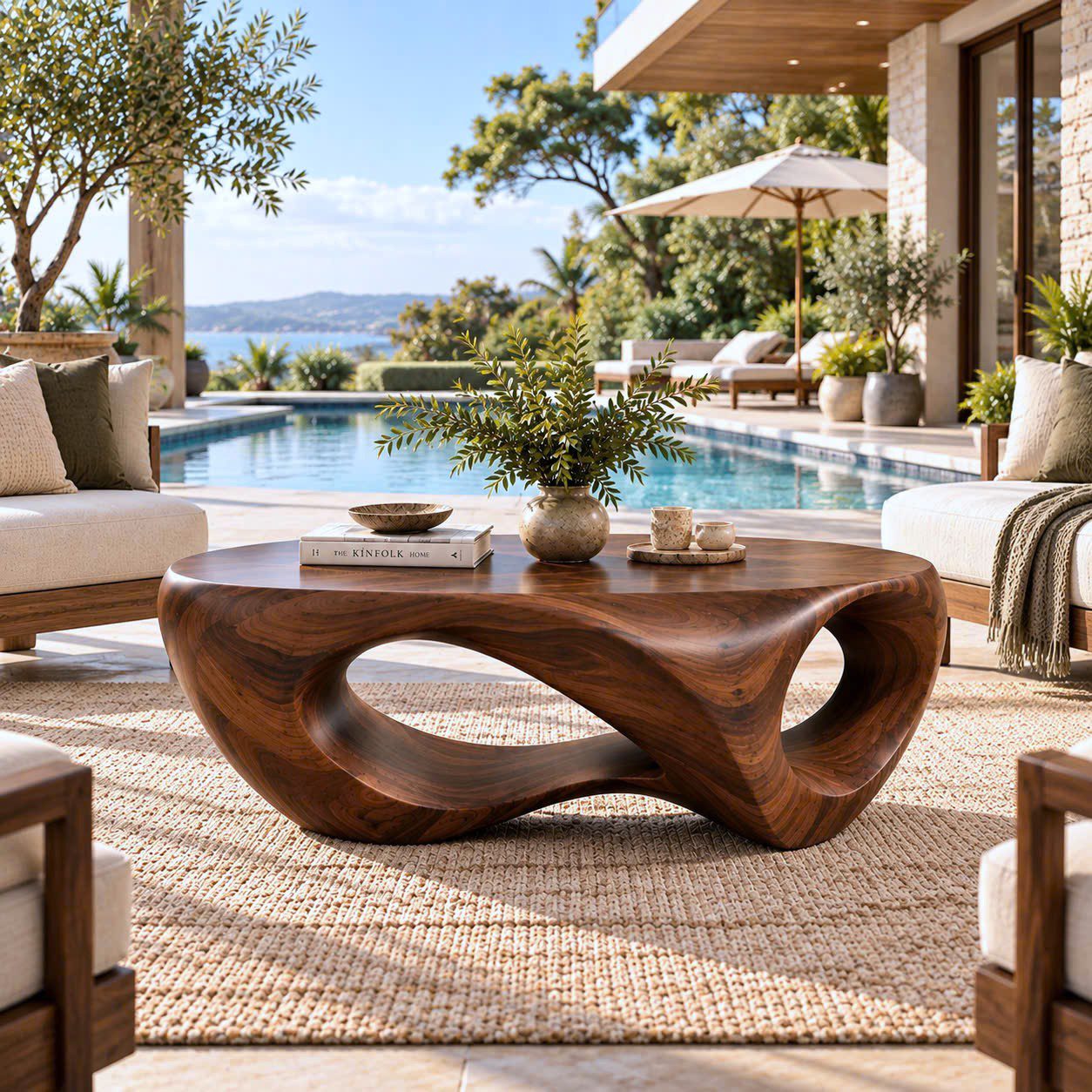 CF 45 Unique Design Solid Wooden Coffee Table For Living Room Handcraft Wooden Coffee Table Made In Vietnam - Image 3