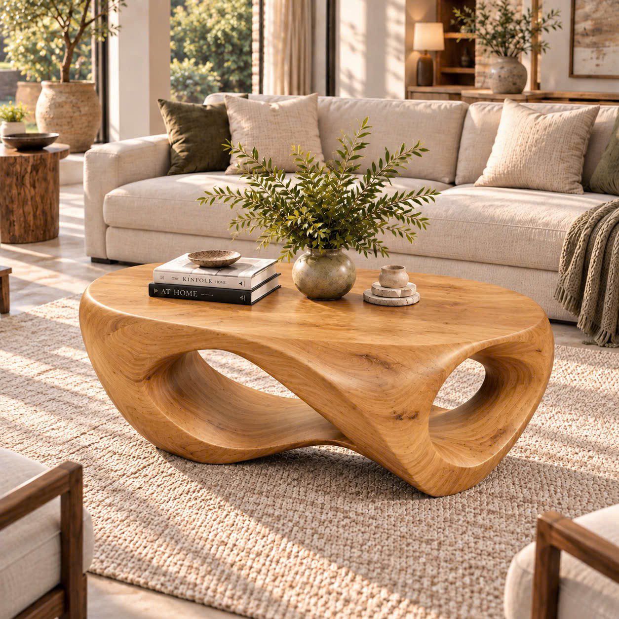 CF 45 Unique Design Solid Wooden Coffee Table For Living Room Handcraft Wooden Coffee Table Made In Vietnam - Image 4