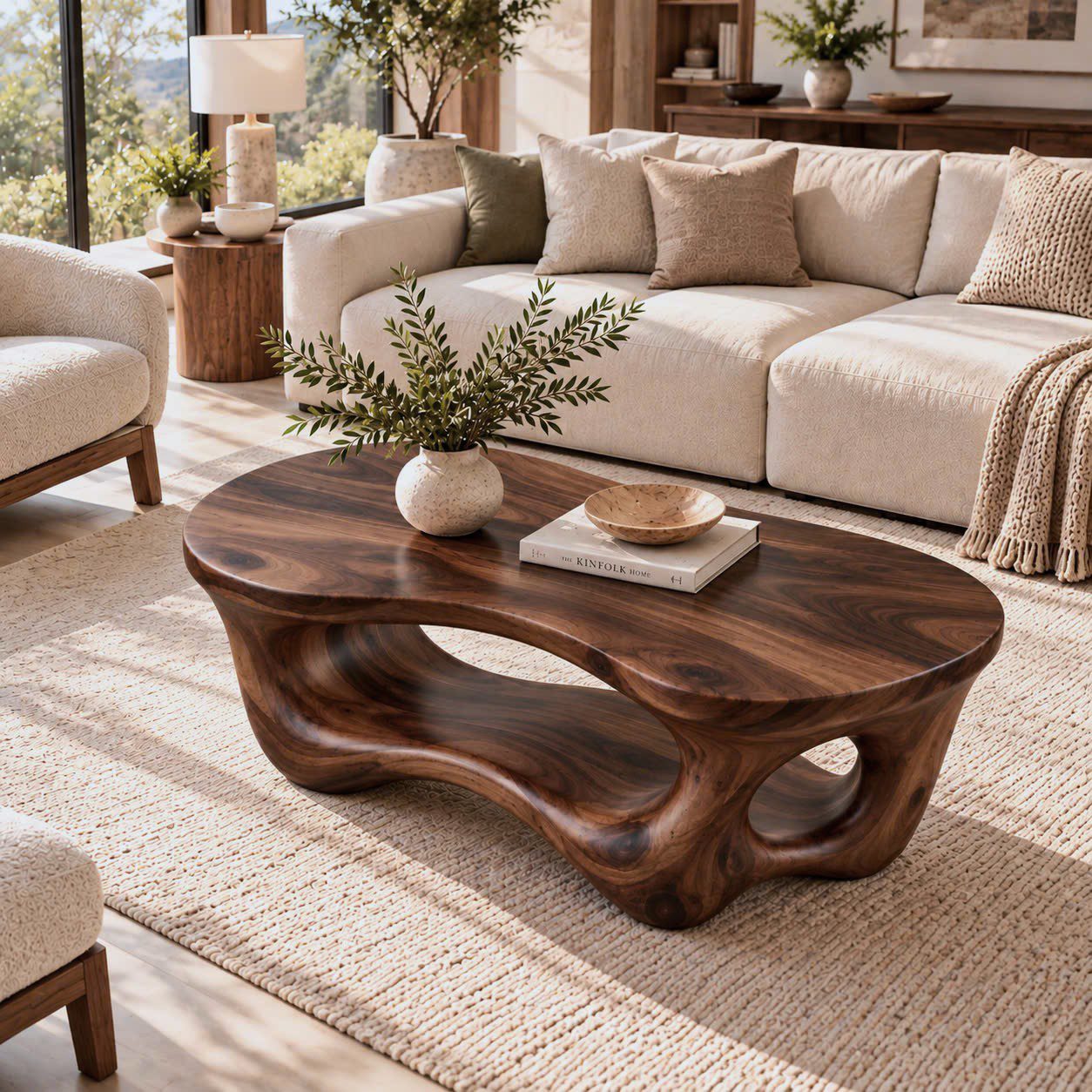 CF 46 Unique Design Solid Wooden Coffee Table For Living Room Handcraft Wooden Coffee Table Made In Vietnam - Image 4