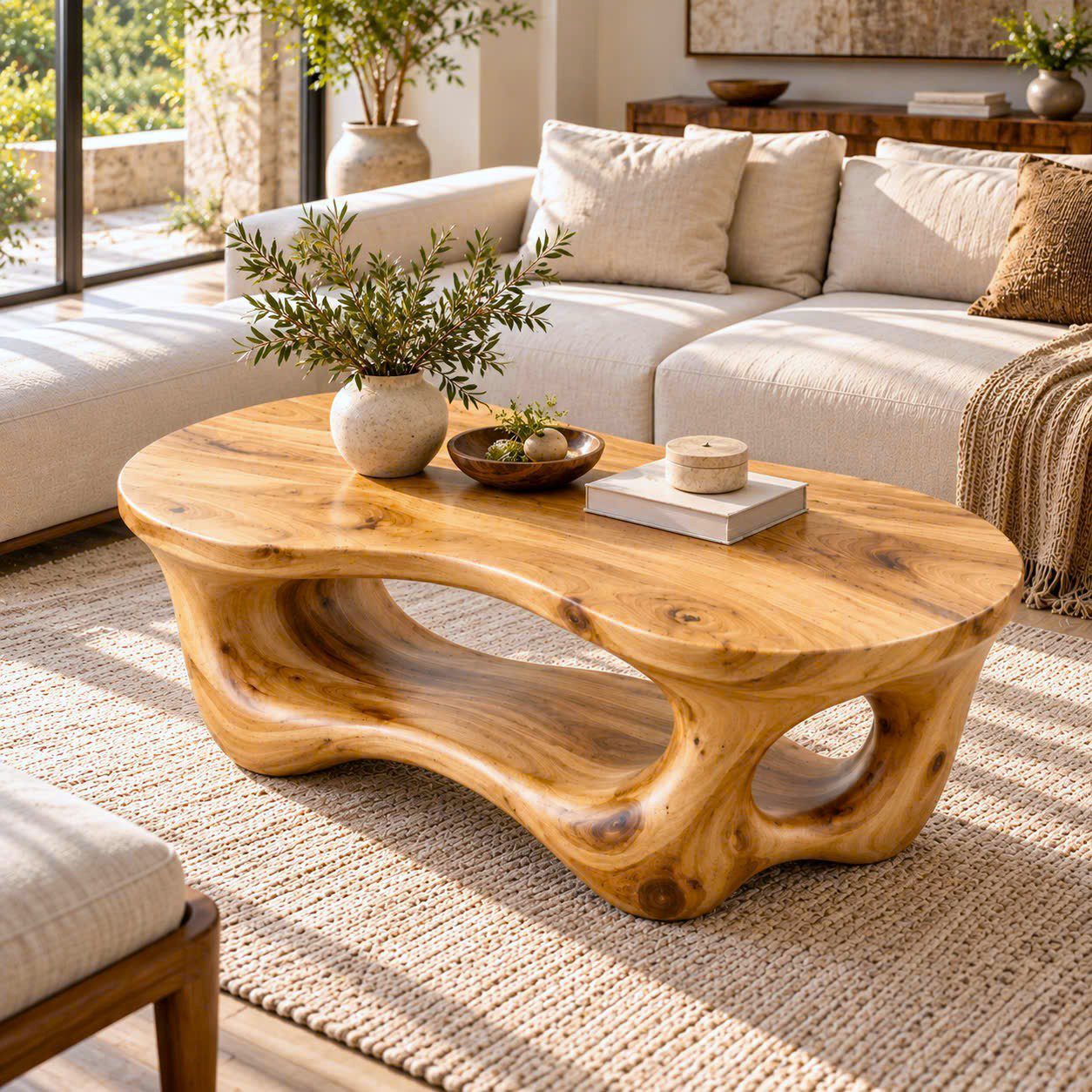 CF 46 Unique Design Solid Wooden Coffee Table For Living Room Handcraft Wooden Coffee Table Made In Vietnam - Image 5