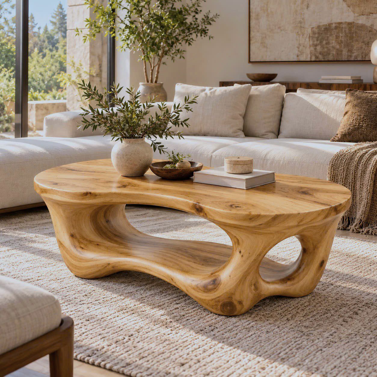 CF 46 Unique Design Solid Wooden Coffee Table For Living Room Handcraft Wooden Coffee Table Made In Vietnam - Image 7
