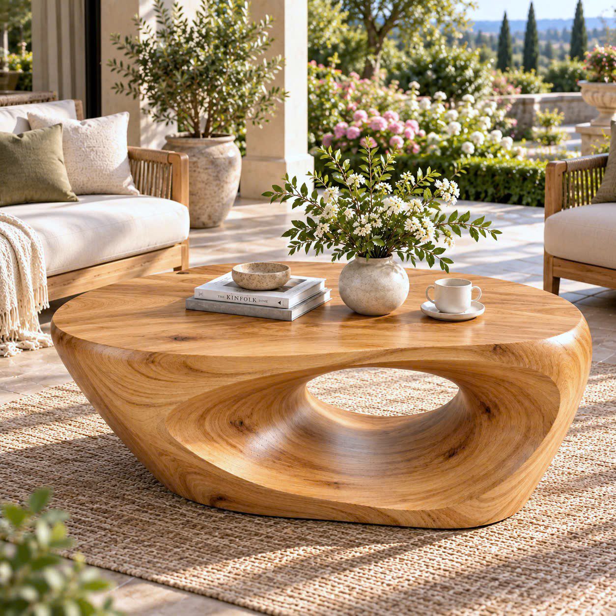 CF 47 Unique Design Solid Wooden Coffee Table For Living Room Handcraft Wooden Coffee Table Made In Vietnam - Image 5
