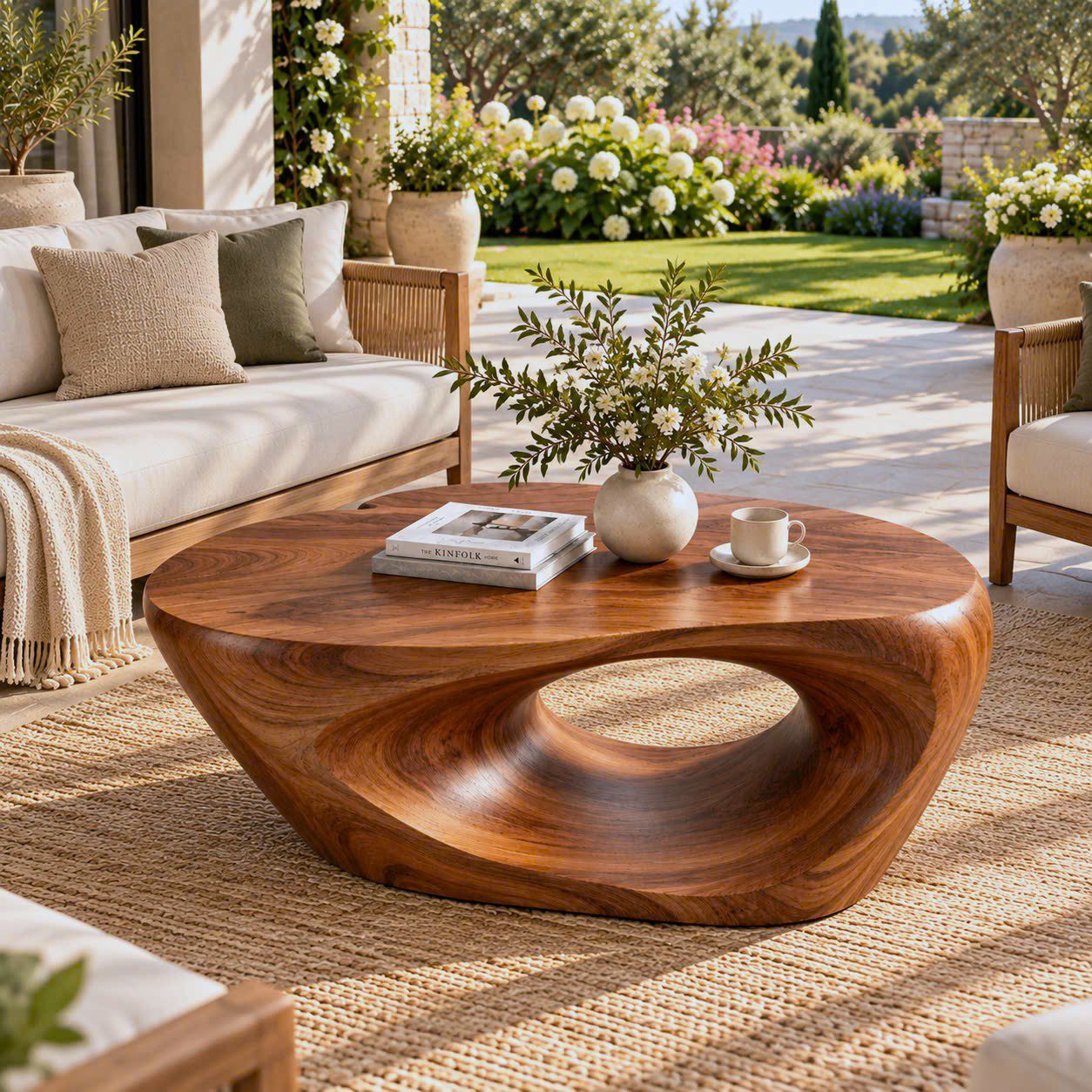 CF 47 Unique Design Solid Wooden Coffee Table For Living Room Handcraft Wooden Coffee Table Made In Vietnam - Image 2