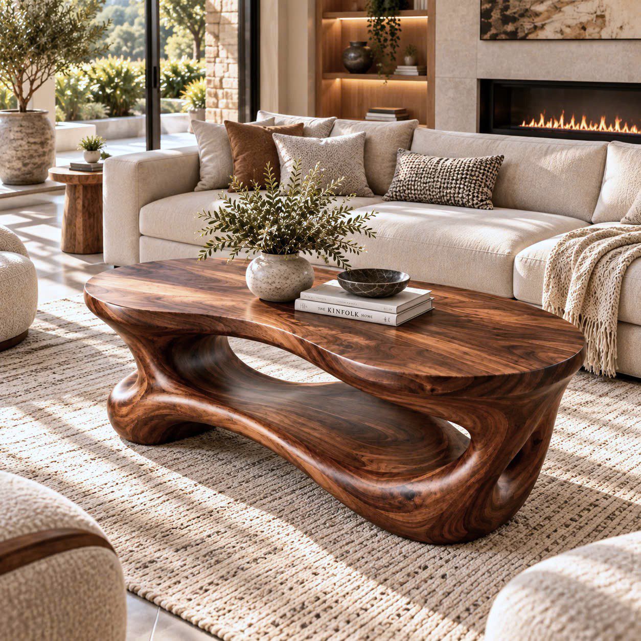 B CF 48 Unique Design Solid Wooden Coffee Table For Living Room Handcraft Wooden Coffee Table Made In Vietnam - Image 5